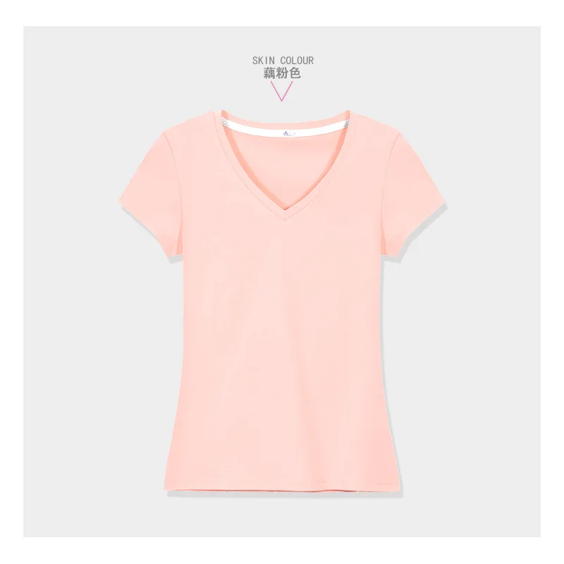 

Fashion Logo Printing T Shirts Women's Short Sleeve Fashion 100% orange cotton Female T-Shirts