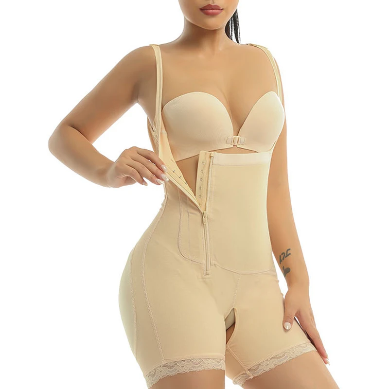 Hip Lifter Body Shapewear Abdomen Body Shapewear Waist Trainer Tight Zipper hourglass girdle bbl post op surgery supplies