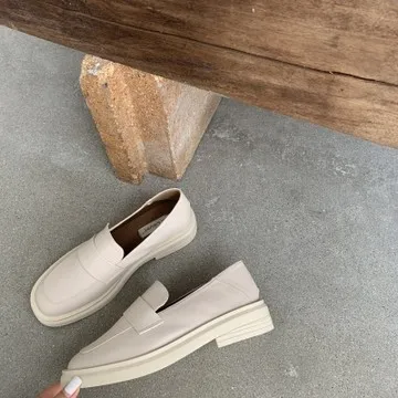 

Shoes Woman Flats British Style Autumn All-Match Casual Female Sneakers Low Heels Slip-on Clogs Platform Oxfords Square Toe Dres