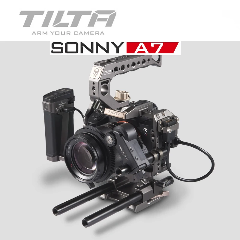 Полная Клетка Tilta A7 A9 комплект для установки ручка фотофокуса Sony A7II A7III A7S II A7R IV