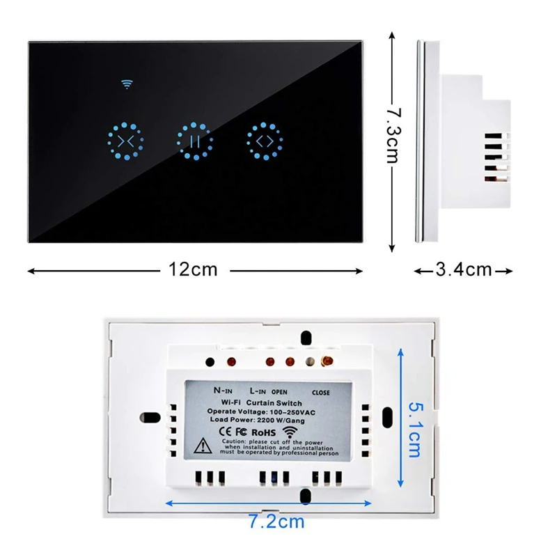 Стандартная панель для США Ewelink Smart шторный мотор электрические жалюзи WiFi