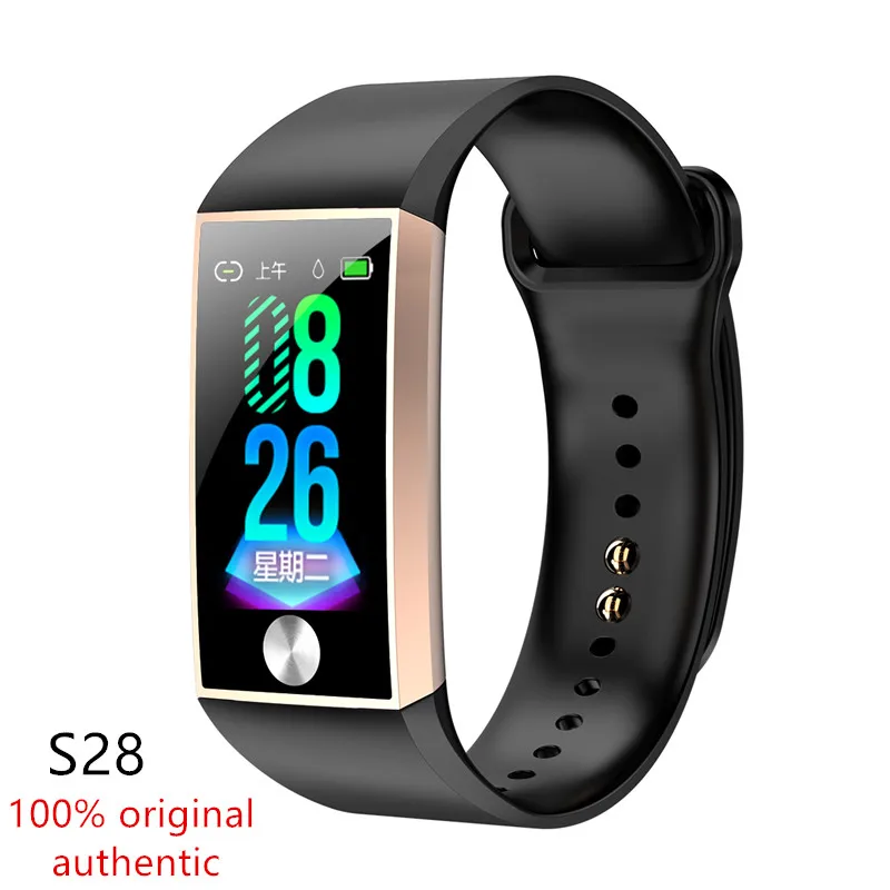 S28 смарт браслет для мужчин фитнес трекер монитор сердечного ритма кровяное