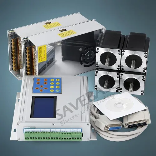 Комплект с ЧПУ TB6560 4 осевой коробкой стандартная версия платы драйвера и HB