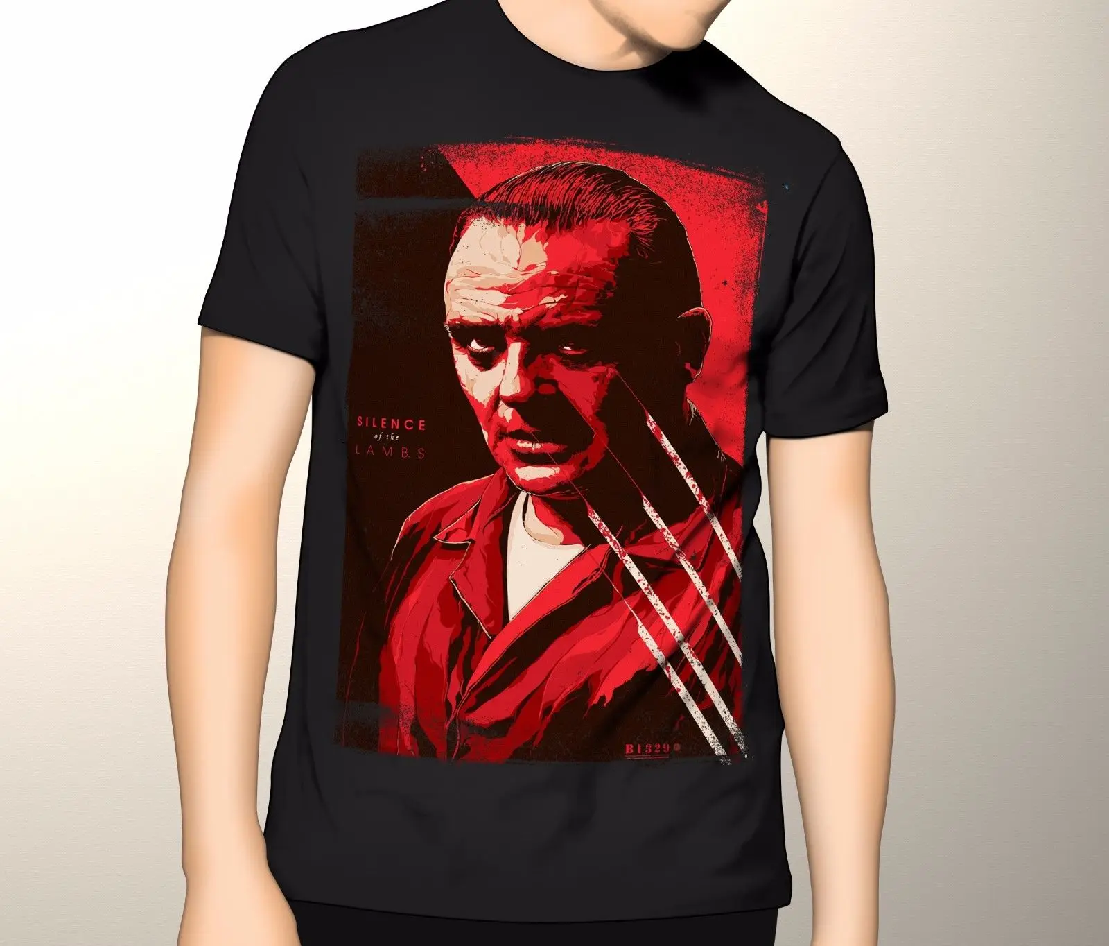 Футболка с принтом тишина ягненка Ганнибал Лектер хоррор Размеры S 5Xl 032316|Мужские