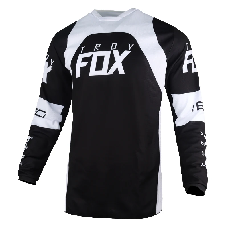 

Motor Racing Black Whtie 180 Lux Jersey MX Motocross Dirt Bike Off-Road MTB ATV Mens Gear