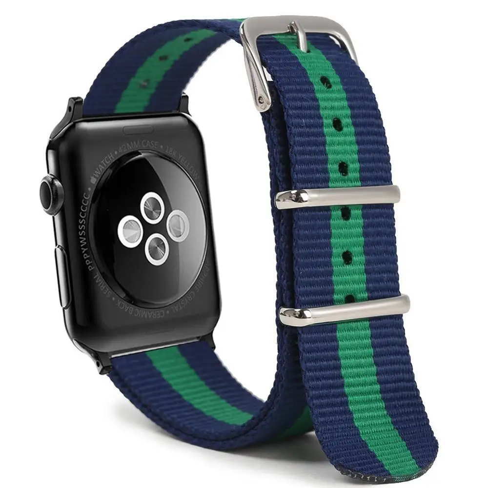 BGB Eastar тканый нейлоновый ремешок для наручных часов Apple Watch, версии 3, 42 мм, 38 мм, версия ткань-как ремешок для iwatch, версия 5/4/3/2/1 браслет на запястье, нейлоновый ремешок Пояс - Цвет ремешка: BGB