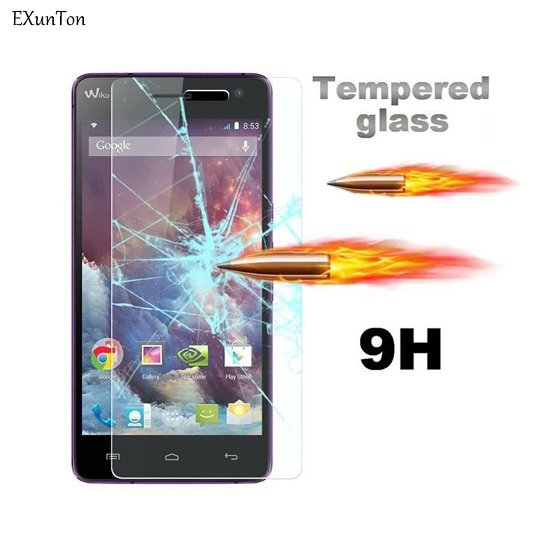 Закаленное стекло EXUNTON 2.5D для Wiko HARRY2 U FEEL GO WIM VIEW2 PLUS Защитное экрана SUNNY3