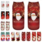Рождественские носки, хлопковые, зимние, с изображением оленя, деда мороза, снеговика, с мультипликационным принтом, подарки на новый год Рождественские декоративные носки, 2022