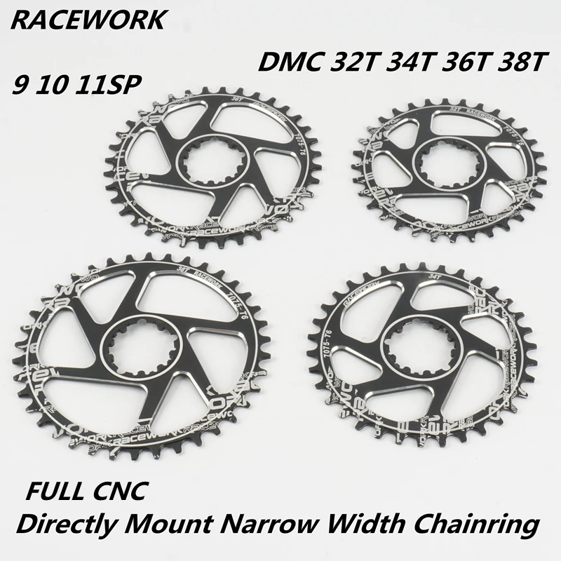 RACEWORK MTB горный велосипед из алюминиевого сплава 170 175 мм рукоятки 32T 34 Т 36 38T прямое