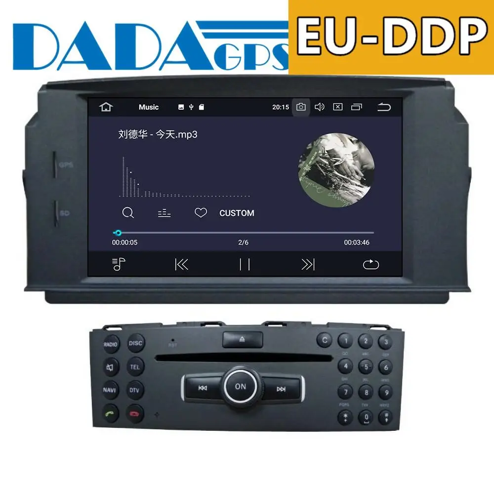 Автомобильный мультимедийный DVD плеер на Android GPS радио для Mercedes Benz W204 C200 C180 2007 2010