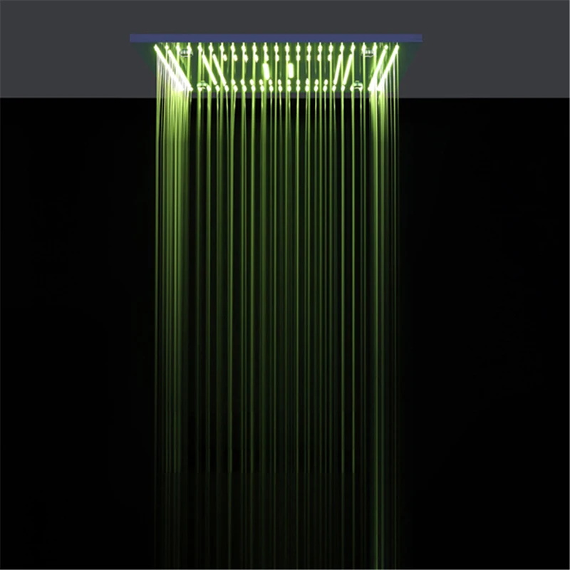 304 SUS красочный светильник насадка для душа водопад светодиодный душевая головка