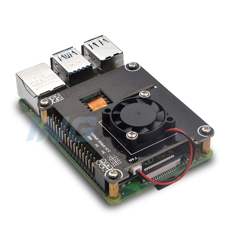 POE HAT для Raspberry Pi соответствует стандарту IEEE802.3af выход 5 В 2 4 А и вентилятор