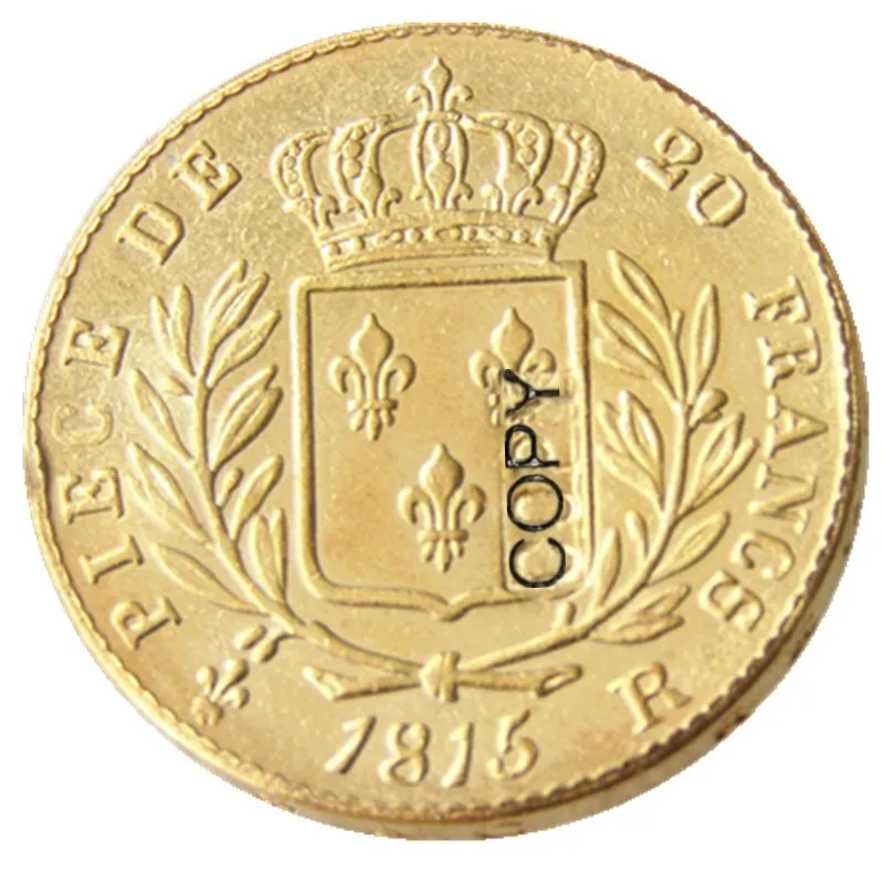 Франция 1815R 20 золотые франки покрытием копии монет