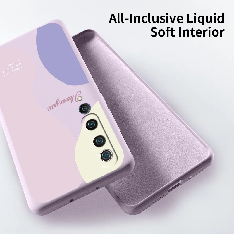 

Soft Colorful Pattern For Xiaomi 10 10Pro 10Lite 10Ultra 9 9Pro 9SE CC9 CC9Pro CC9E 8 8Lite 6 6X Mix 3 2s Liquid Silicone Case