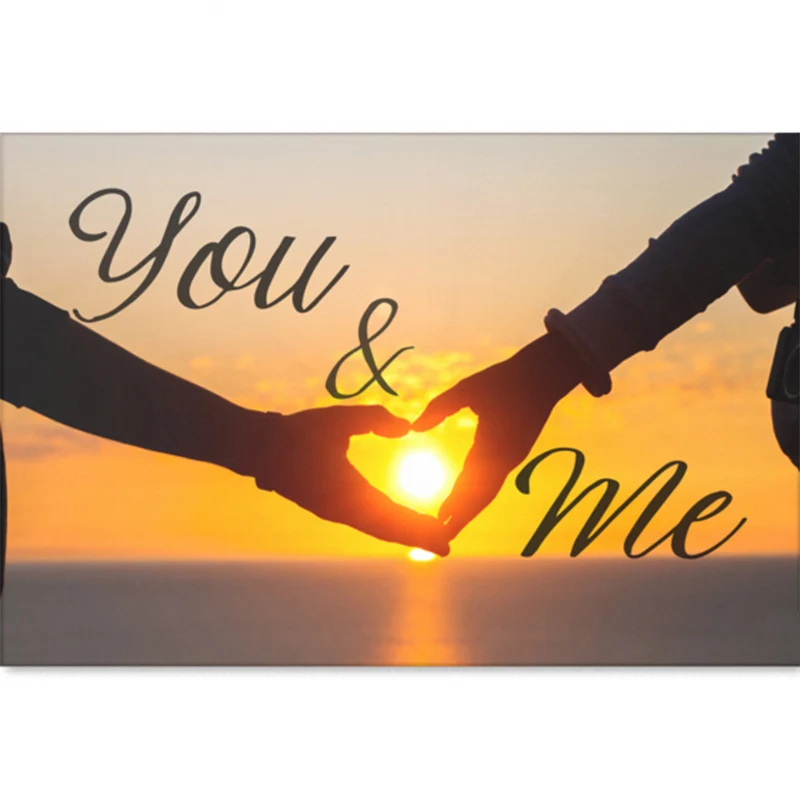 

Full Square/Round Drill 5D DIY Diamond Painting "Heart Text Sunset" Diamond Embroidery Cross Stitch Valentine's Day Gift Decor