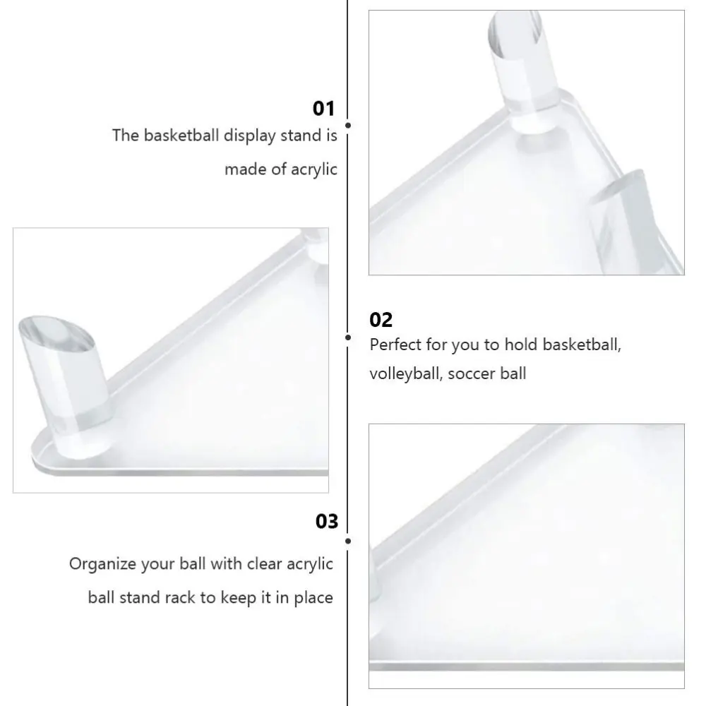 

4pcs Basketball Football Volleyball Soccer Rugby Display Shelf Rack