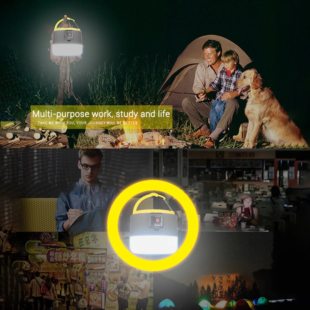 280W солнечных батарей палатка светильник Кемпинг уличная Светодиодная лампа s