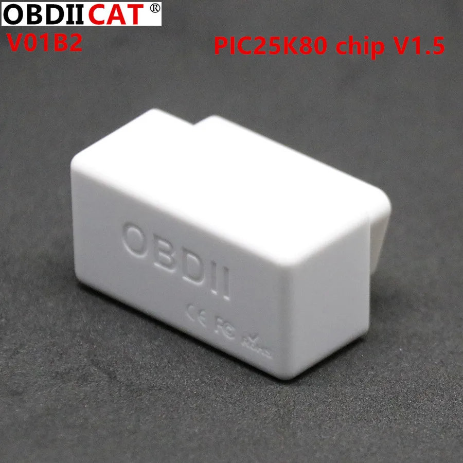 Новейший OBDII диагностический интерфейс ELM327 V1.5 25K80 чип Bluetooth специальный