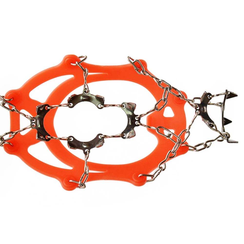 

1 Pair Shoes Cover Ice Gripper Climbing 13 Teeth Anti-slip Crampons Over Spikes Camping Portable Outdoor Elements