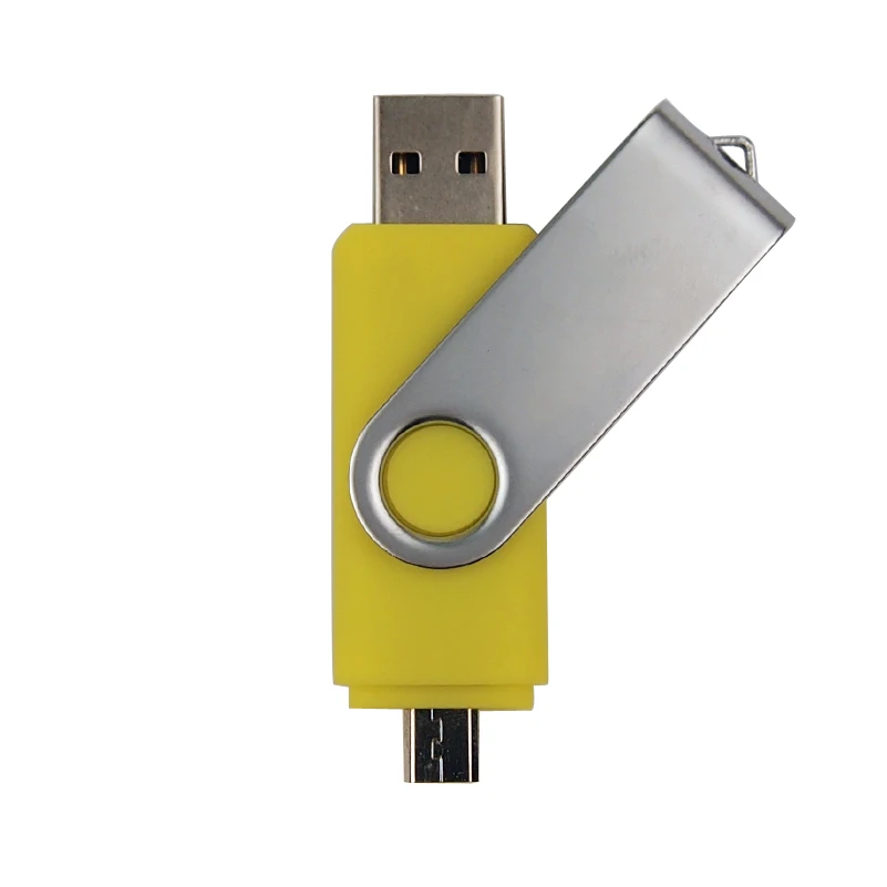 Yellow Пользовательский логотип 10 шт. USB2.0 Usb флэш-накопитель 32 Гб OTG для смартфонов Android/ПК высокоскоростной Usb флешка 16 ГБ 8 ГБ свадебный подарок - Цвет: Yellow