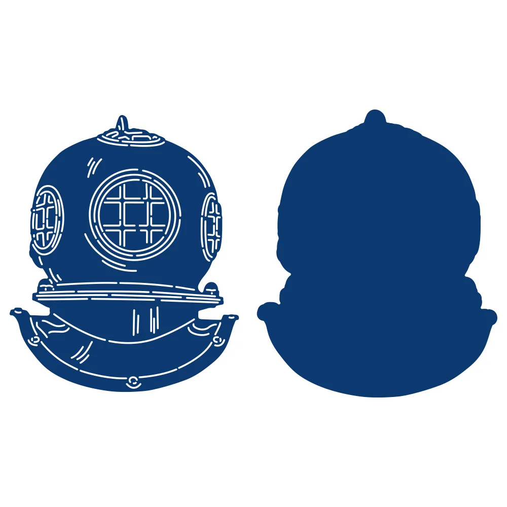 

Arrival Metal Helmet Reusable Metal Cutting Dies Diy Card Making Scrapbooking Diary Album Decoration Craft Embossing Templates