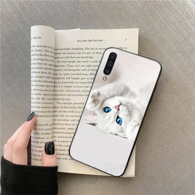 

Lovely animal cat kitten shell Phone Case For Samsung galaxy S 9 10 20 A 10 21 30 31 40 50 51 71 s note 20 j 4 2018 plus
