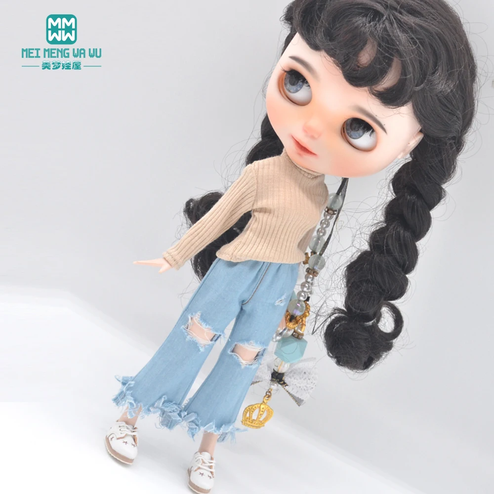 

2021 New Blyth Doll clothes Azone OB22 OB24 doll accessories Fashion Candy Color Sweater