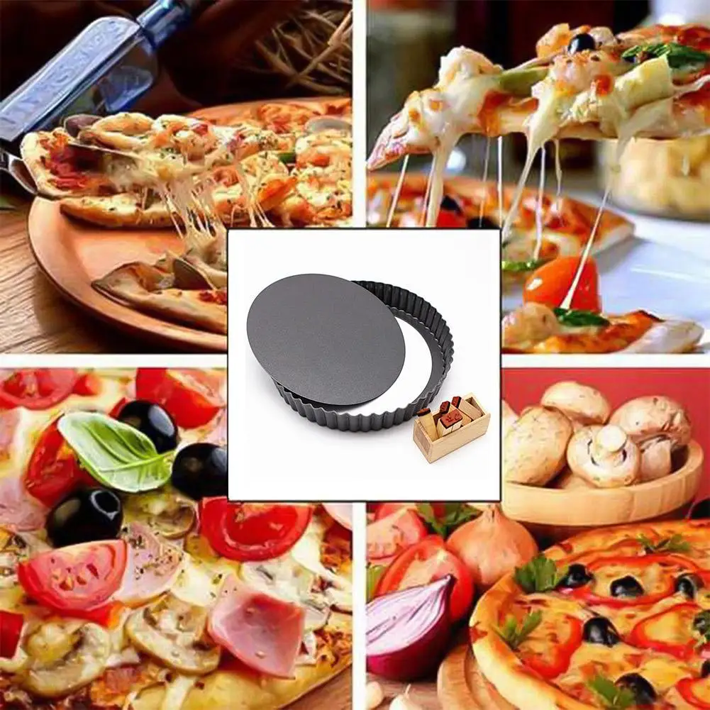 

4 Inch Round Open Bottom Cake Baking Mold Chrysanthemum Demould Tray Easy Bread Tart To Baking Shape S4U7