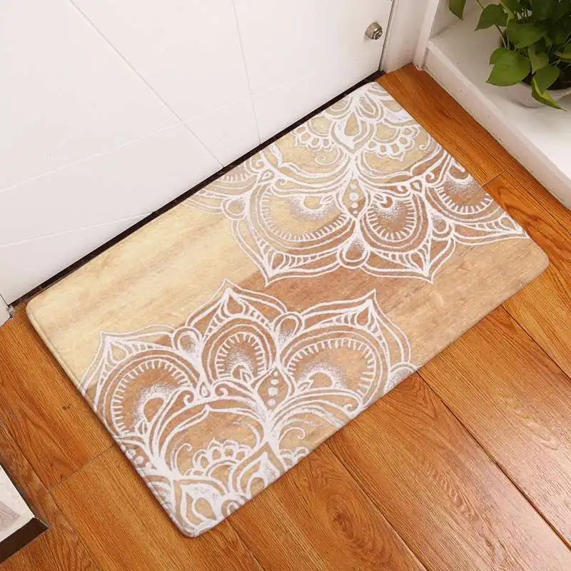 3D печатные коврики персидские резные деревянные узоры дверной коврик
