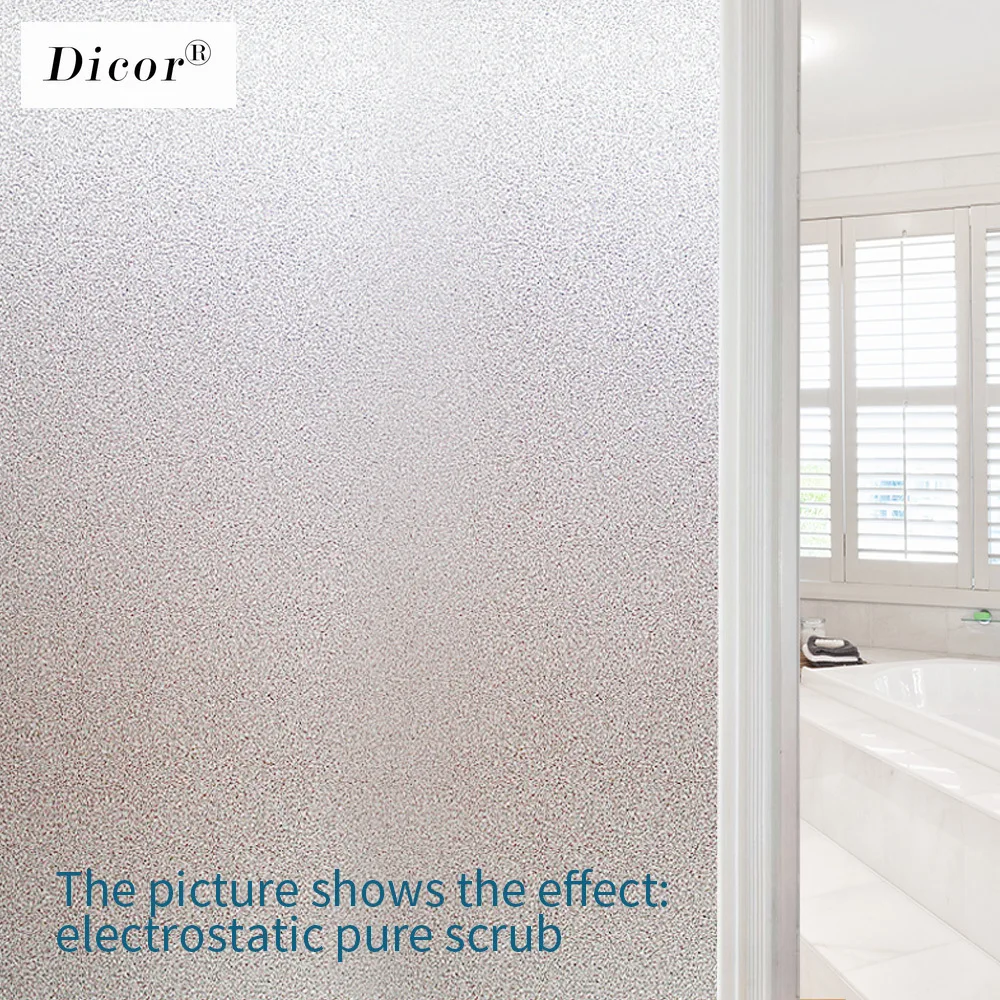 Бренд DICOR прозрачные/белые морозные стеклянные пленки высокого качества из ПВХ