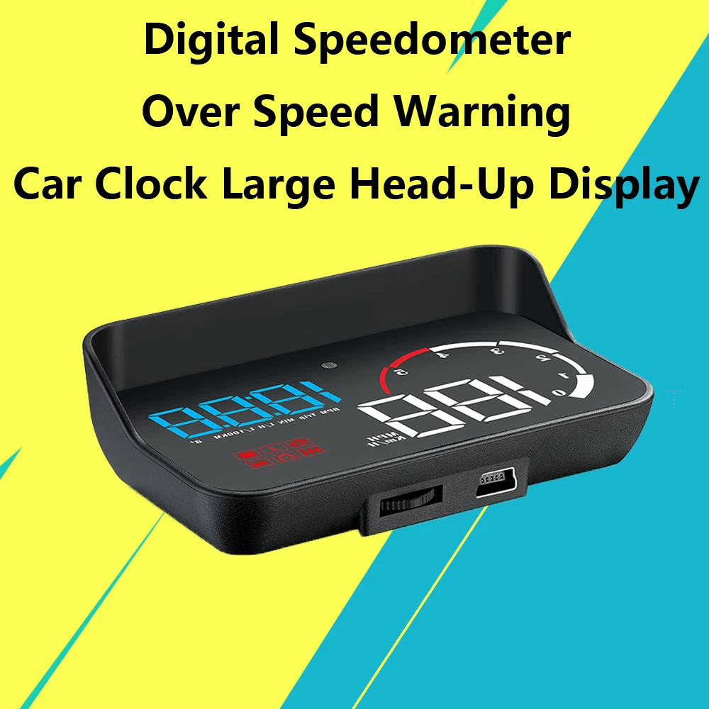 Цифровой M10 автомобиля HUD OBD2 на лобовое стекло Дисплей Скорость ometer автомобиль