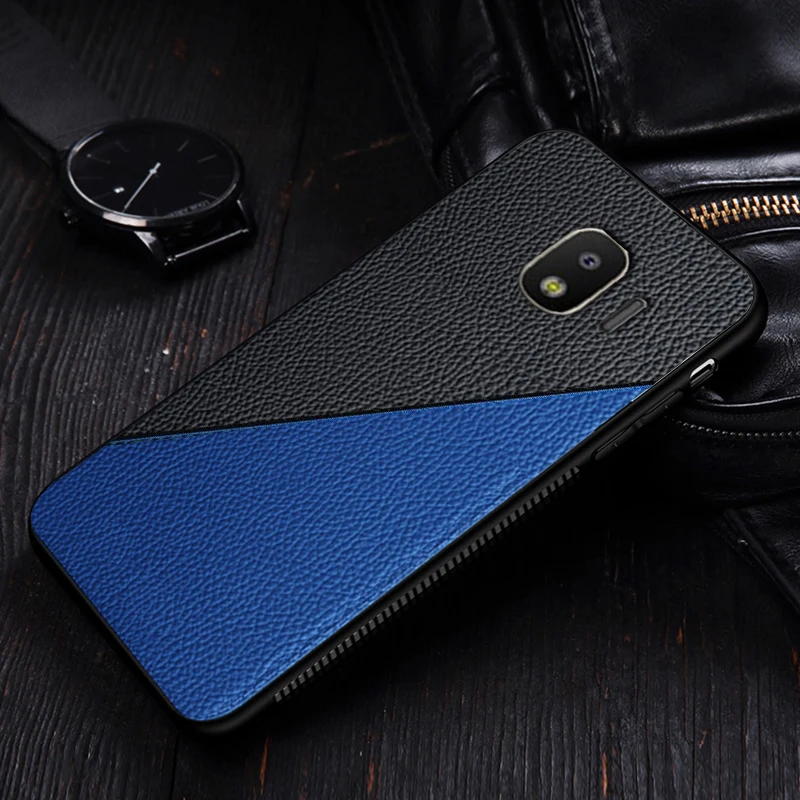 I coque чехол для samsung galaxy J4 Plus prime 2018 персонализированный модный кожаный силиконовый