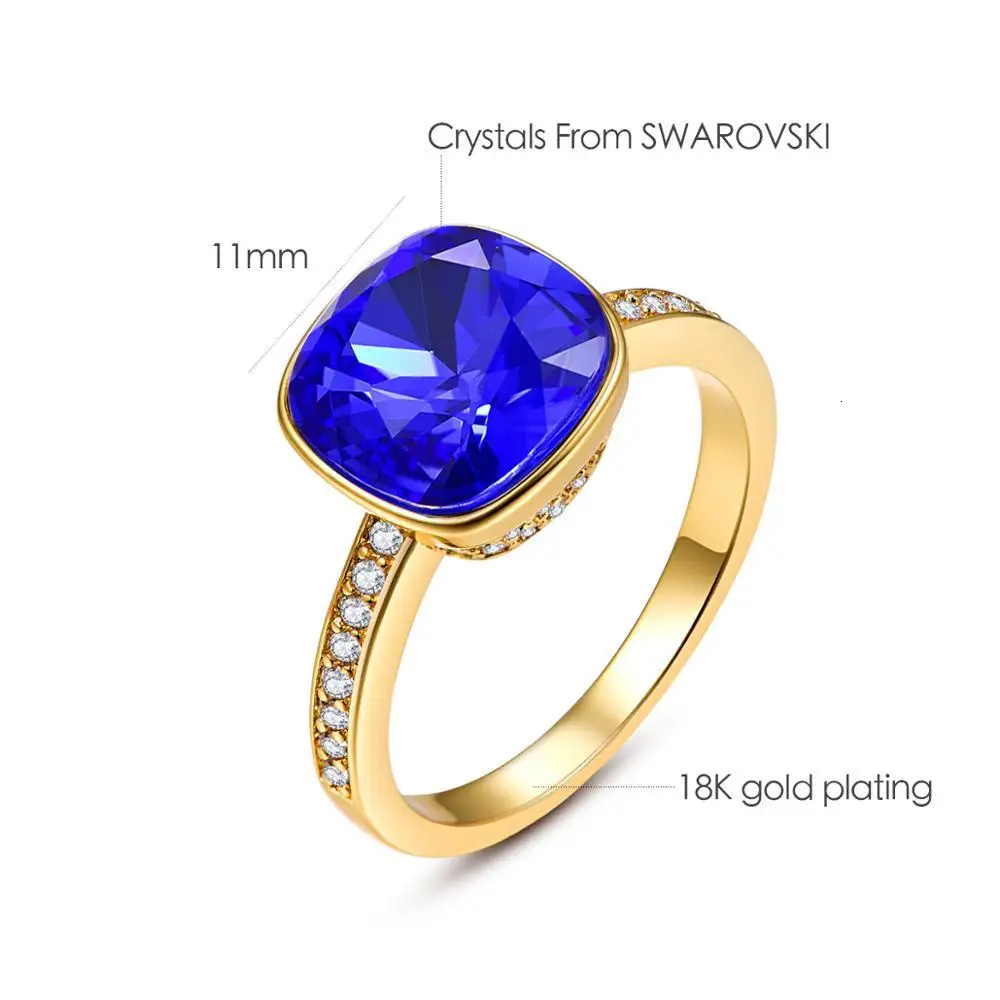 Роскошные женские Кольца С Оригинальными кристаллами SWAROVSKI Новые Модные