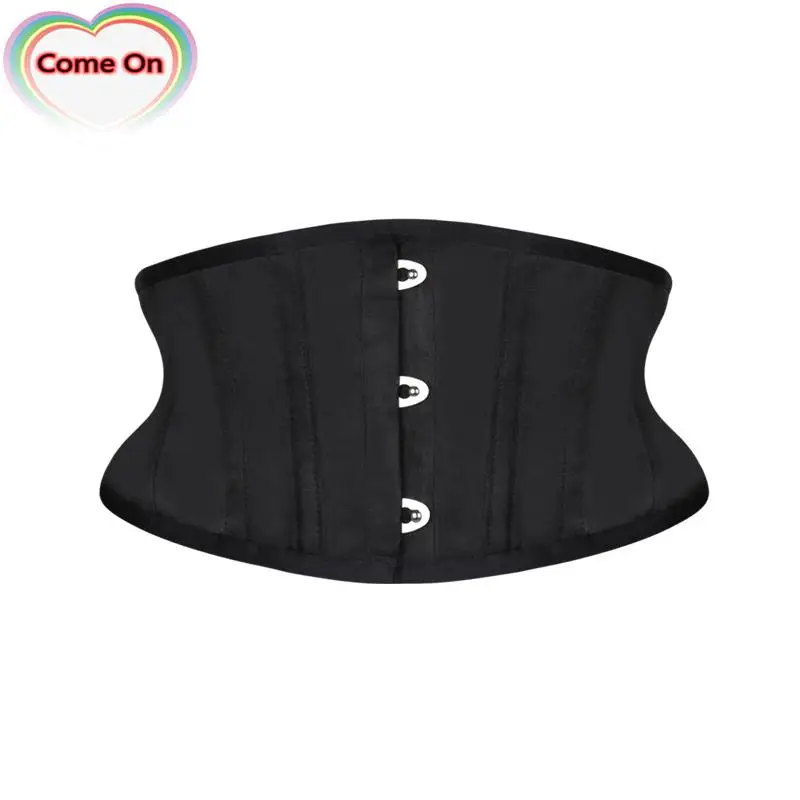 

Women Waist Trainer Corsets Slimming Shaper Belt Short Torso Satin Underbust Corset Sexy Lace Up Bustiers & Corsets