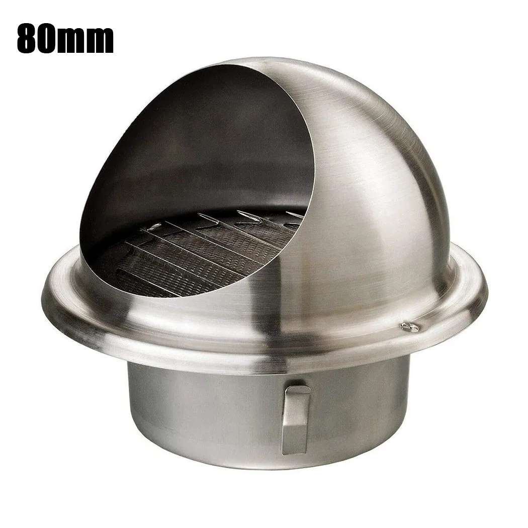 

Круглое вентиляционное отверстие решетка Серебристая нержавеющая сталь вентиляционные отверстия для ванной