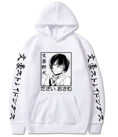 

Новинка 2021, модная уличная одежда Bungi stay dogs dazai Merch с длинным рукавом, толстовки с капюшоном для женщин и мужчин, толстовка в стиле Харадзюку