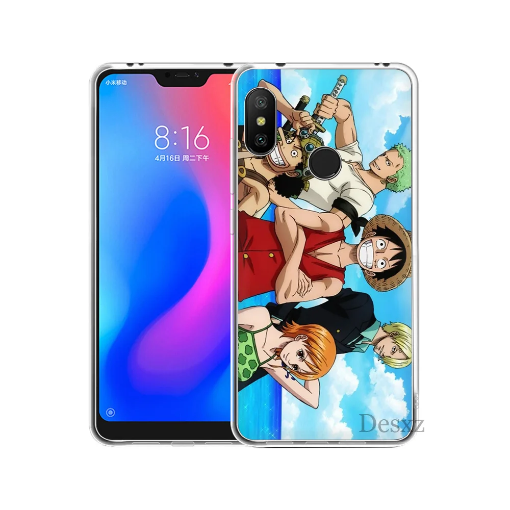 One Piece Luffy Monkey Coque for Xiaomi Redmi Mi 8 SE Note 5 5A 6 6X Pro MIX 2S A2 Lite Plus 4X 4A S2 F1 7 GO |
