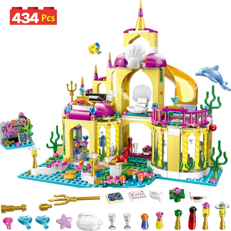 434 шт. Детский конструктор Замок принцессы|Блочные конструкторы| |