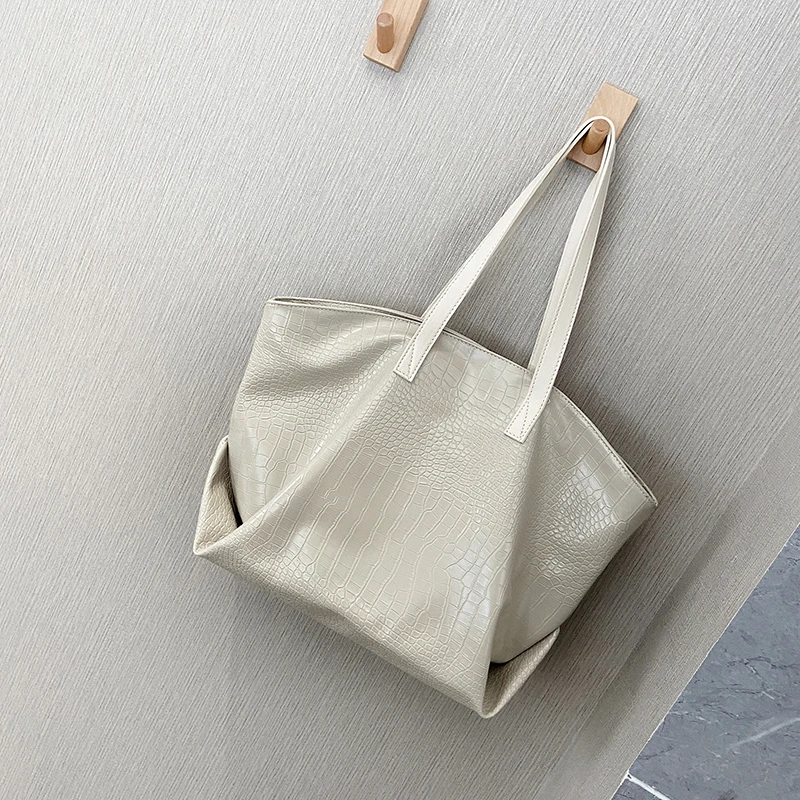 

Famale Shoulder For Women Handbag Pu Leather Trend Fashion Girl Tote Alligator Famale Bags Bag Handbags Lady Vintage