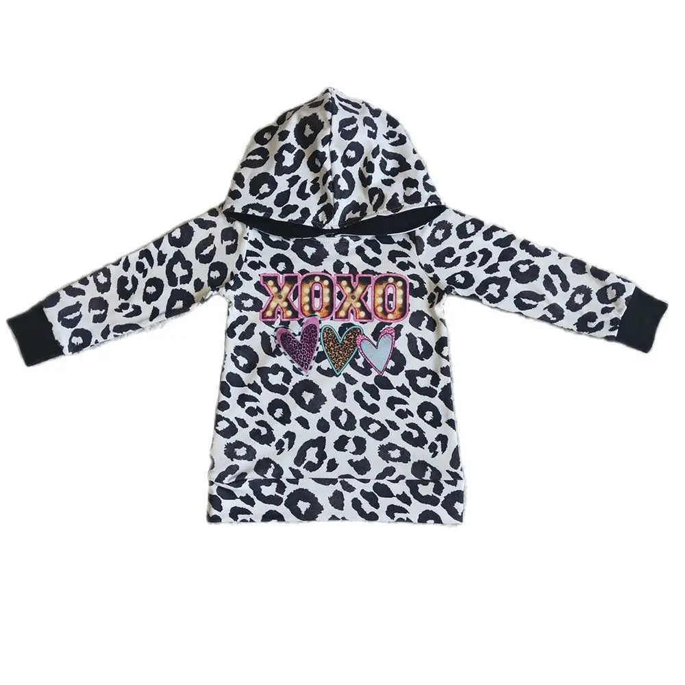 Пуловер с леопардовым принтом для мальчиков и девочек детская толстовка длинным