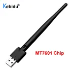 Сетевая карта Kebidu MT7601, 2,4 ГГц, 150 Мбитс, USB, Wi-Fi, адаптер LAN, беспроводная антенна для DVB T2 DVB S2, ТВ-приставки