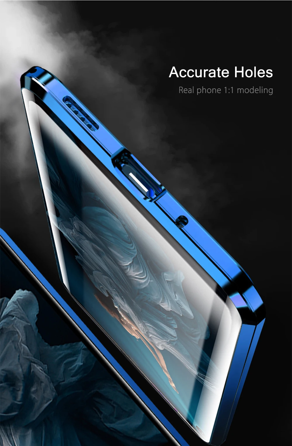 double sided 360 full metal magnetic phone case for honor 8x 8s 10 lite v10 20s 20e 9x pro 9c 9a x10 30 v40 tempered glass free global shipping