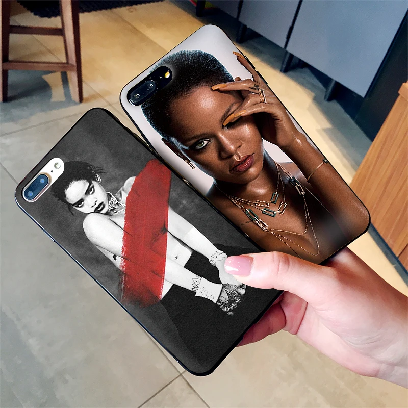 Sexy Rihanna For iPhone X XR XS MAX Soft Silicone Back Cover Apple 8 7 6S 6 S Plus Phone Case | Мобильные телефоны и