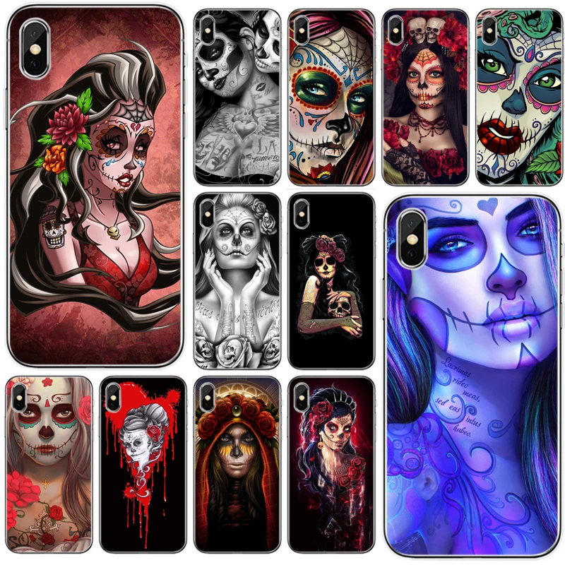 Чехол для телефона из мягкого силикона и ТПУ с татуировкой в виде сахарного