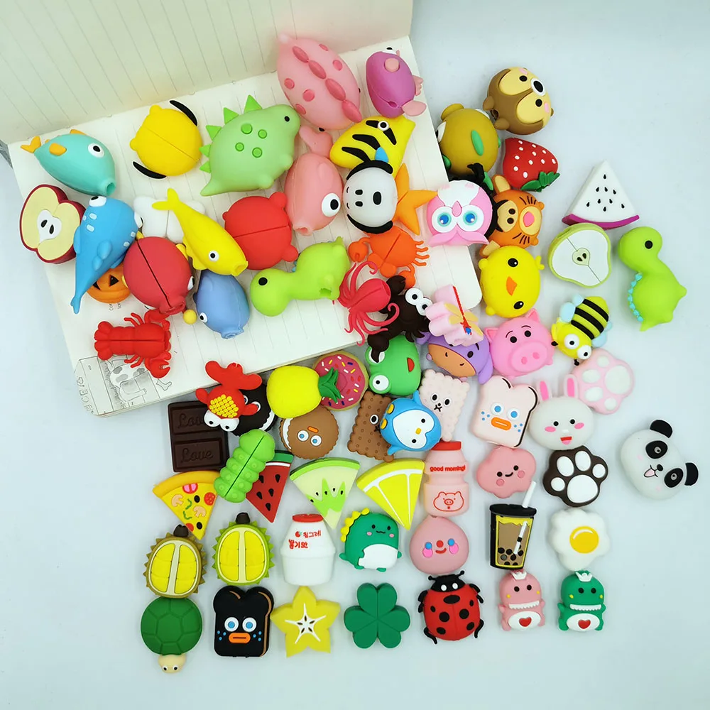 Милая мультяшная защита для телефонного USB кабеля iphone шнур Шнур животных