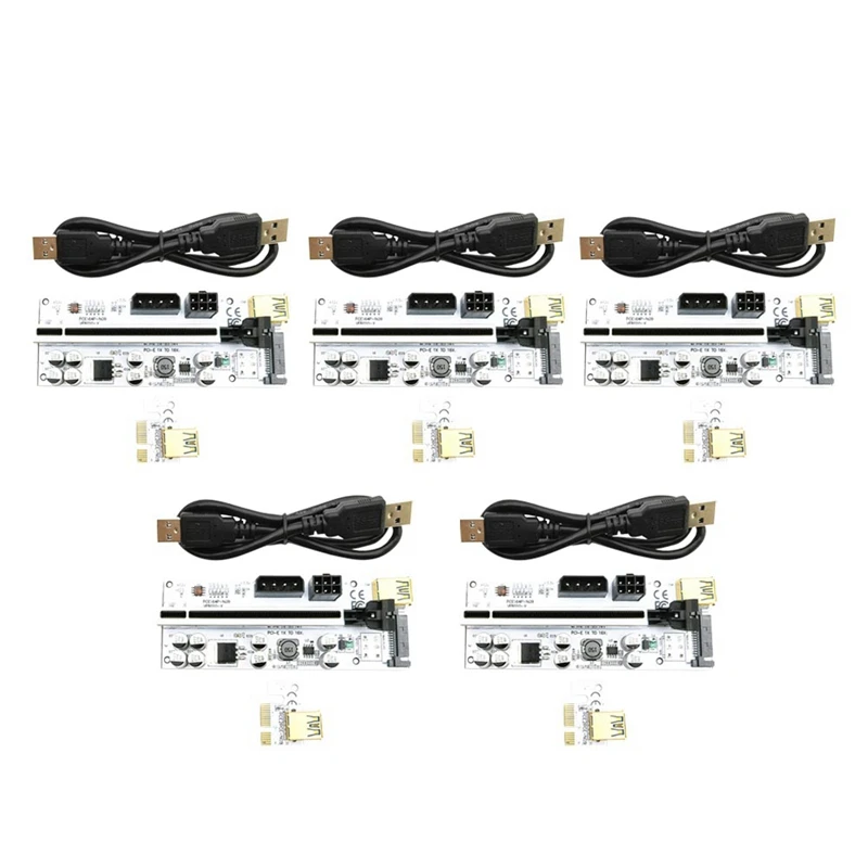 

5 шт., адаптер SATA + 6pin + 4pin