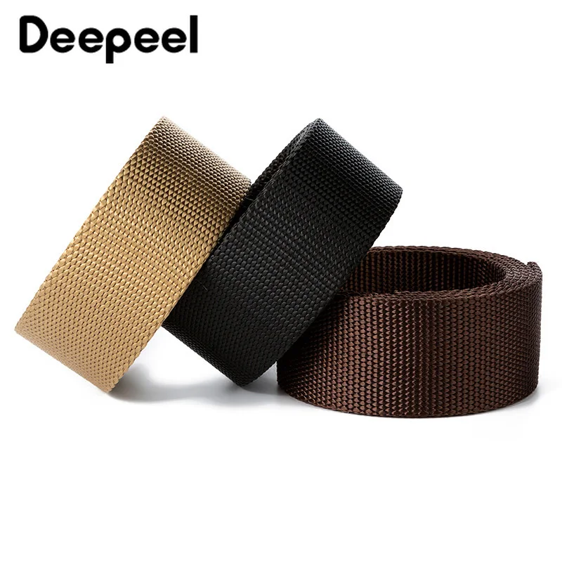 Deepeel 1 шт. 3.8X110 140 см нейлоновые лямки ремня плетения из плотной ткани без пряжки