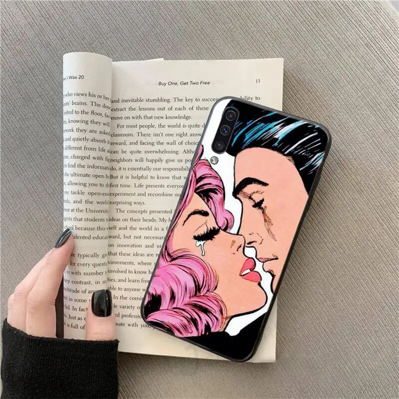 

Crying Comic Girl Painting Pop Art Phone Case For Samsung galaxy S 9 10 20 A 10 21 30 31 40 50 51 71 s note 20 j 4 2018 plus
