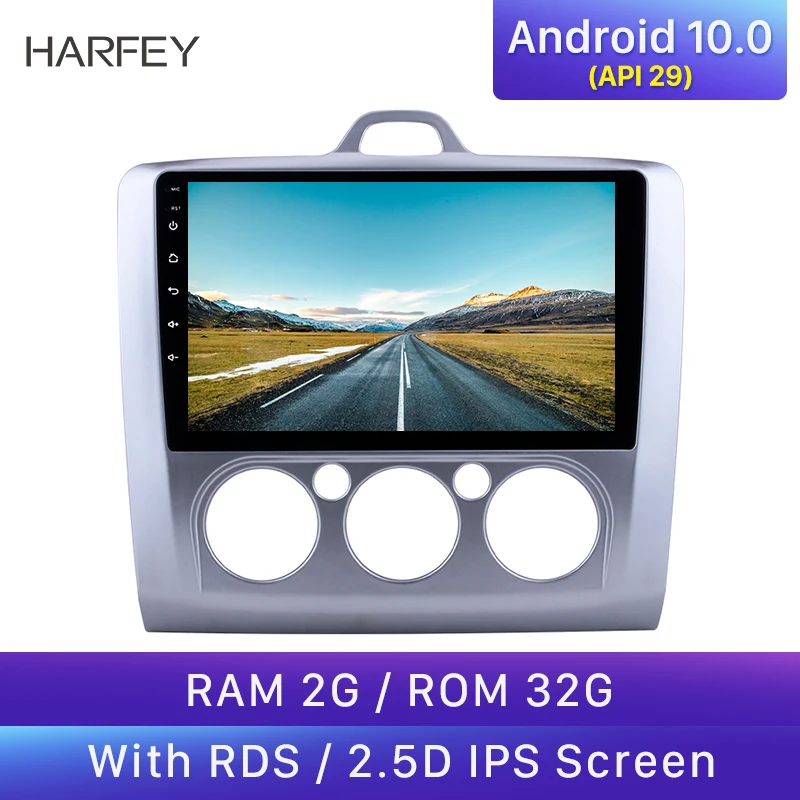 Автомагнитола Harfey 9 дюймов автостерео GPS Android 10 0 USB мультимедийный плеер для 2007 2010
