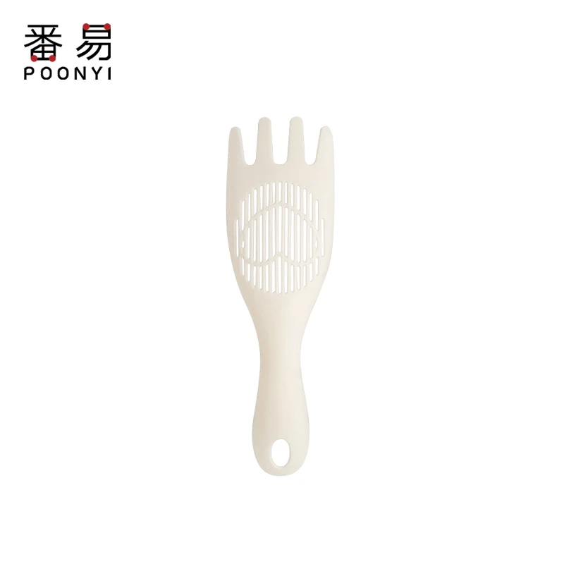 

New Kitchen Durable Sieve Spoon Multifunctional Plastic Washing Rice Spoon Creative Sieve Spoon Rice Soybean Rinse Drain Tool